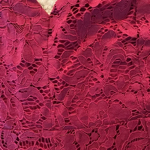 Lulus Red Lace Dress, size Large - Picture 4 of 6